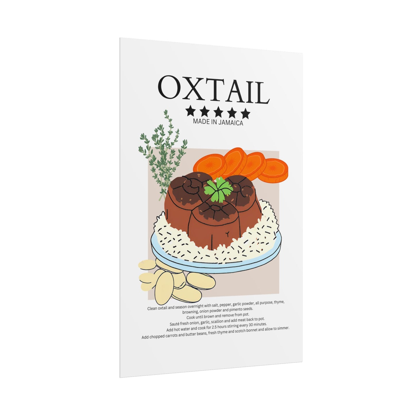 Oxtail Art Print
