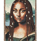 Black Mona Lisa Woven Blanket/Throw/Wall Tapestry