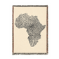Africa Fingerprint Cozy Woven Blanket